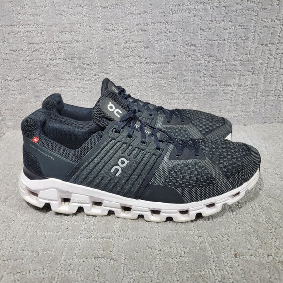 On Running Cloudswift 41.99585 Mens Size US 11.5 Black Rock White Sneaker Shoes - Picture 3 of 13